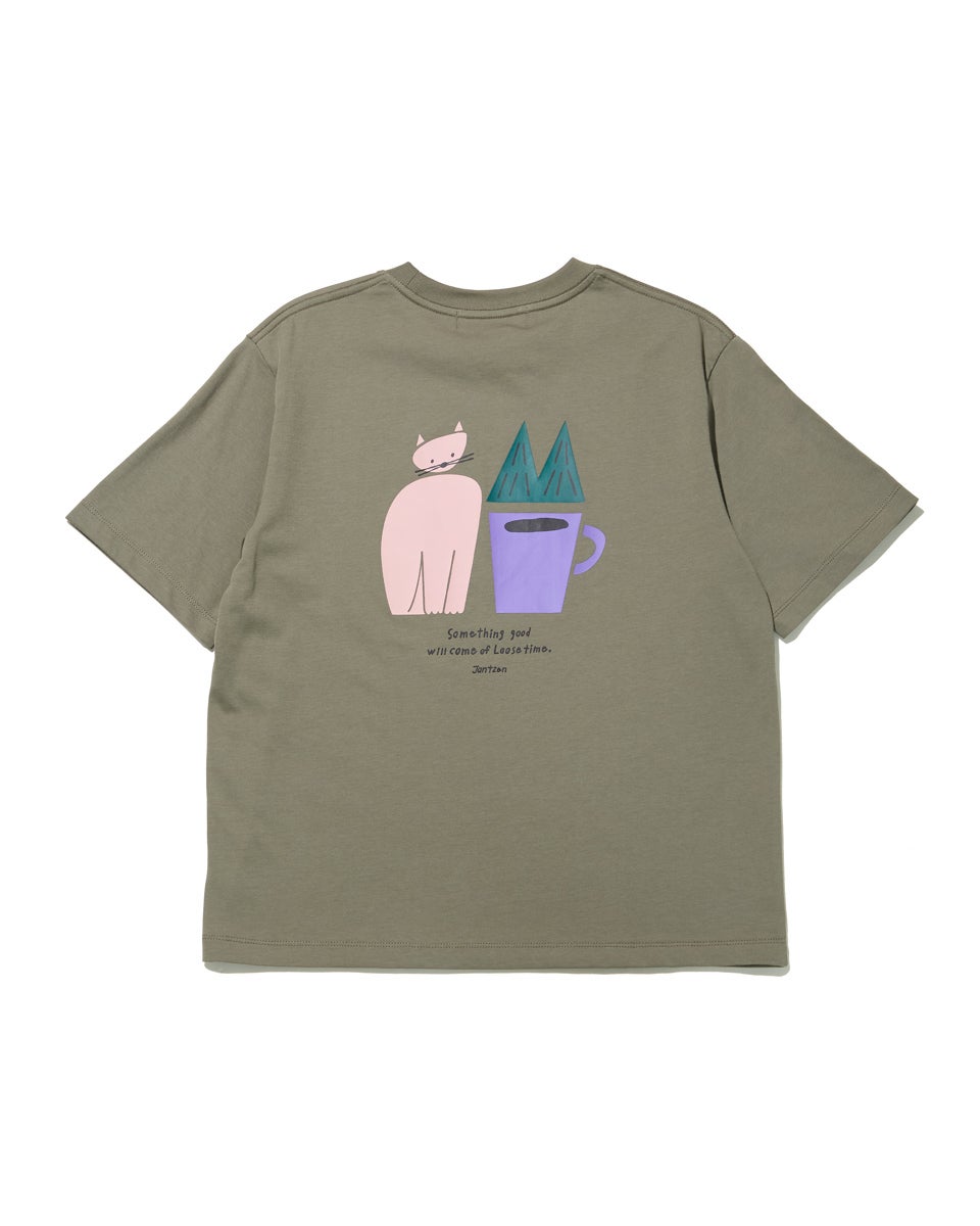 JantzenコラボTシャツ×killdisco森とコーヒーと猫Tシャツ [吸水速乾/UV