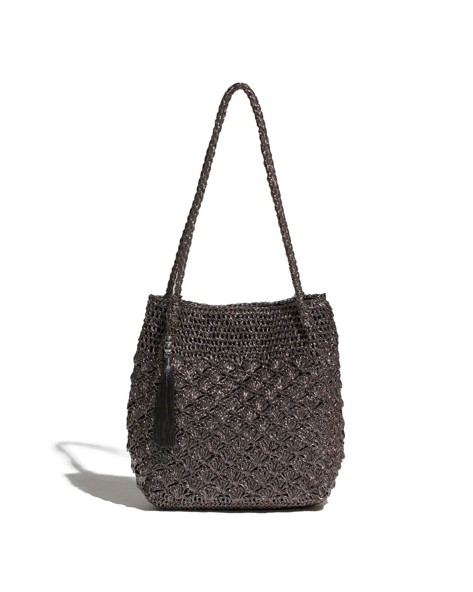 Jantzenメタリック柄編みロングハンドルトートバッグ | KOSUGI ONLINE SHOP