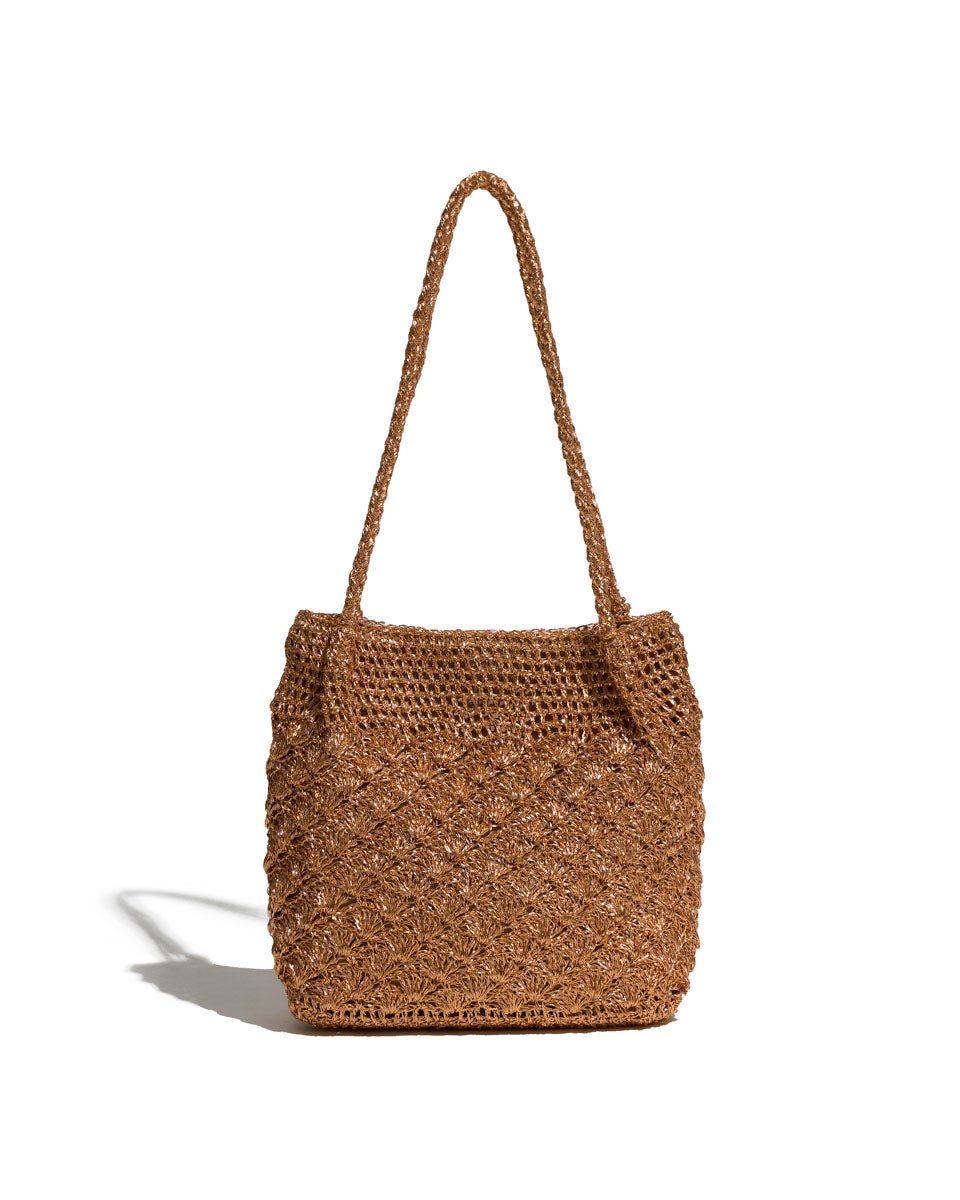 Jantzenメタリック柄編みロングハンドルトートバッグ | KOSUGI ONLINE SHOP